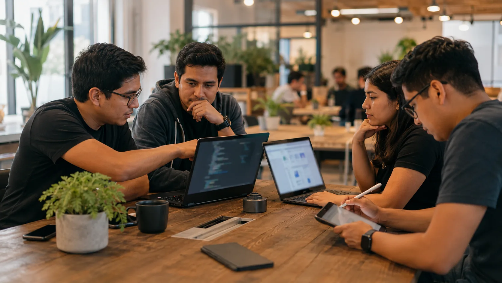 Equipo de SentryOpen implementando integración WhatsApp Business API con Odoo ERP en oficina de Lima